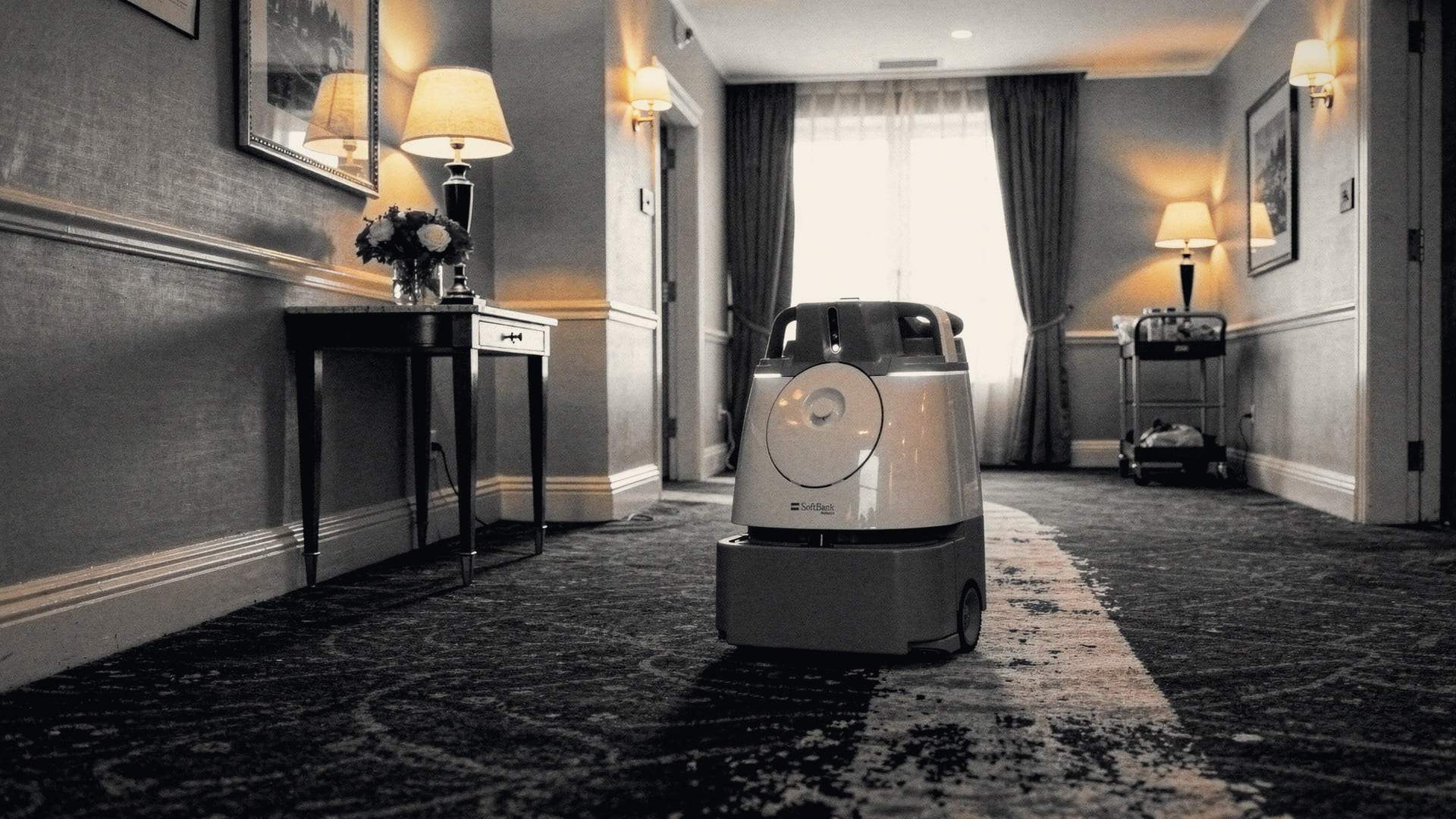 Reinigungsroboter Whiz im Einsatz